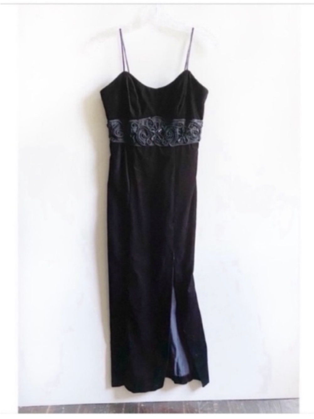 Blonde and Me vintage dress evening black velvet